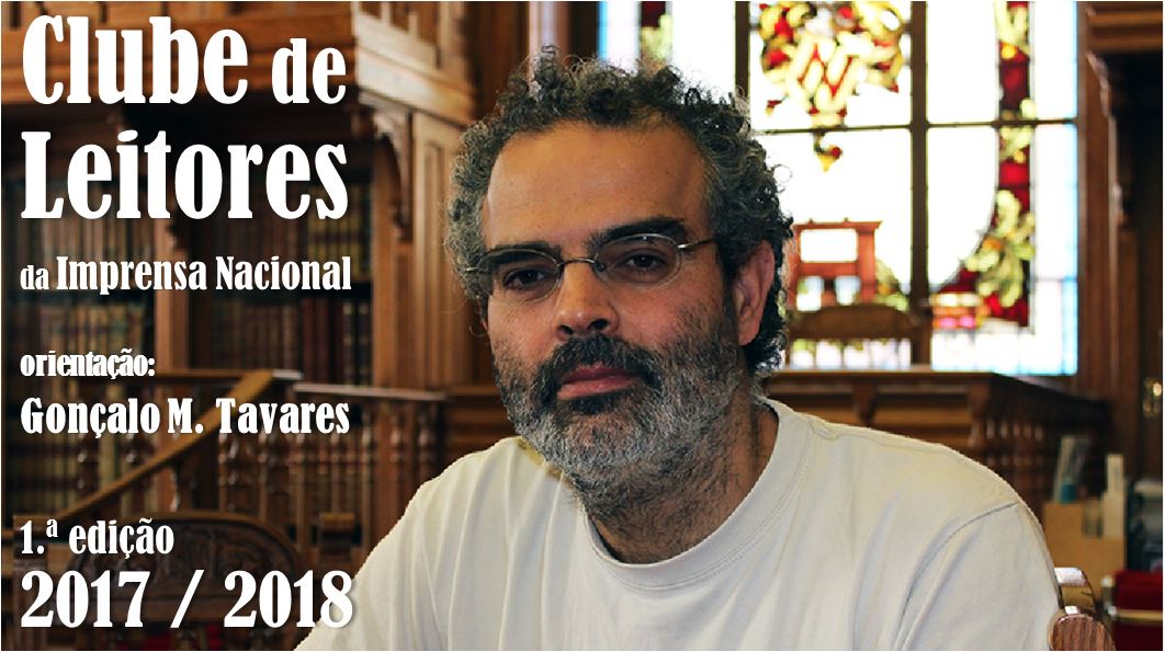 Gonçalo M. Tavares vai orientar o 1.º «Clube de Leitores» da Imprensa Nacional