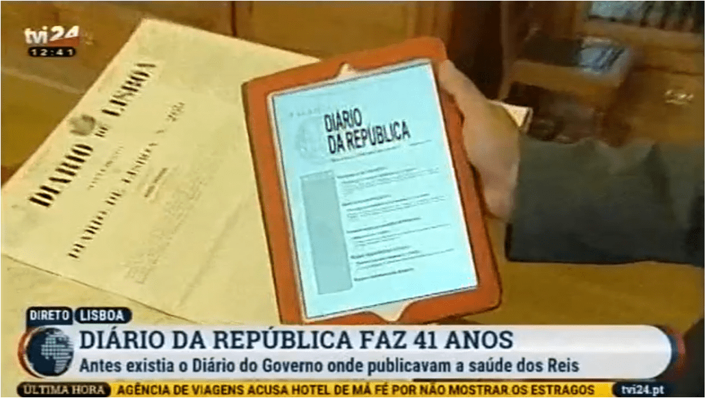 Diário da República – há 41 anos a publicar em Democracia
