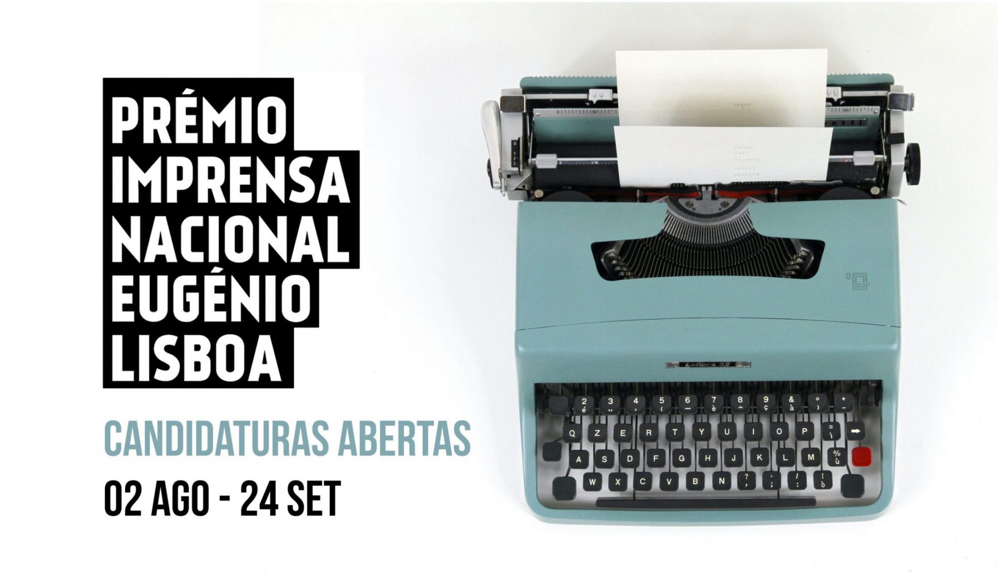 Abertas as candidaturas à 5.ª edição do Prémio Imprensa Nacional/Eugénio Lisboa
